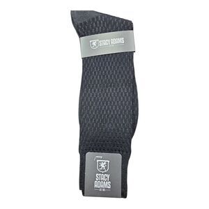 MEN'S STACY ADAMS SILKY DRESS SOCKS. BASIC COLORS. BLACK.